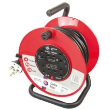 25m Extension Reel Type G - 4 British Sockets