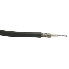 Belden Black RG58C/U Coaxial Cable, Low Smoke Zero Halogen (LSZH) - 100m