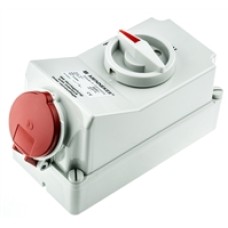 IP44 Industrial Interlock Socket 2P+E, 16A, 250V IP44 Industrial Interlock Socket 2P+E, 16A, 250V