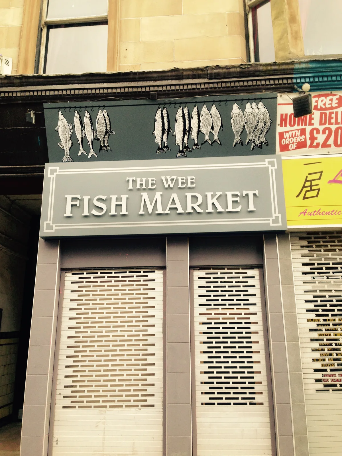 Shop signage Glasgow
